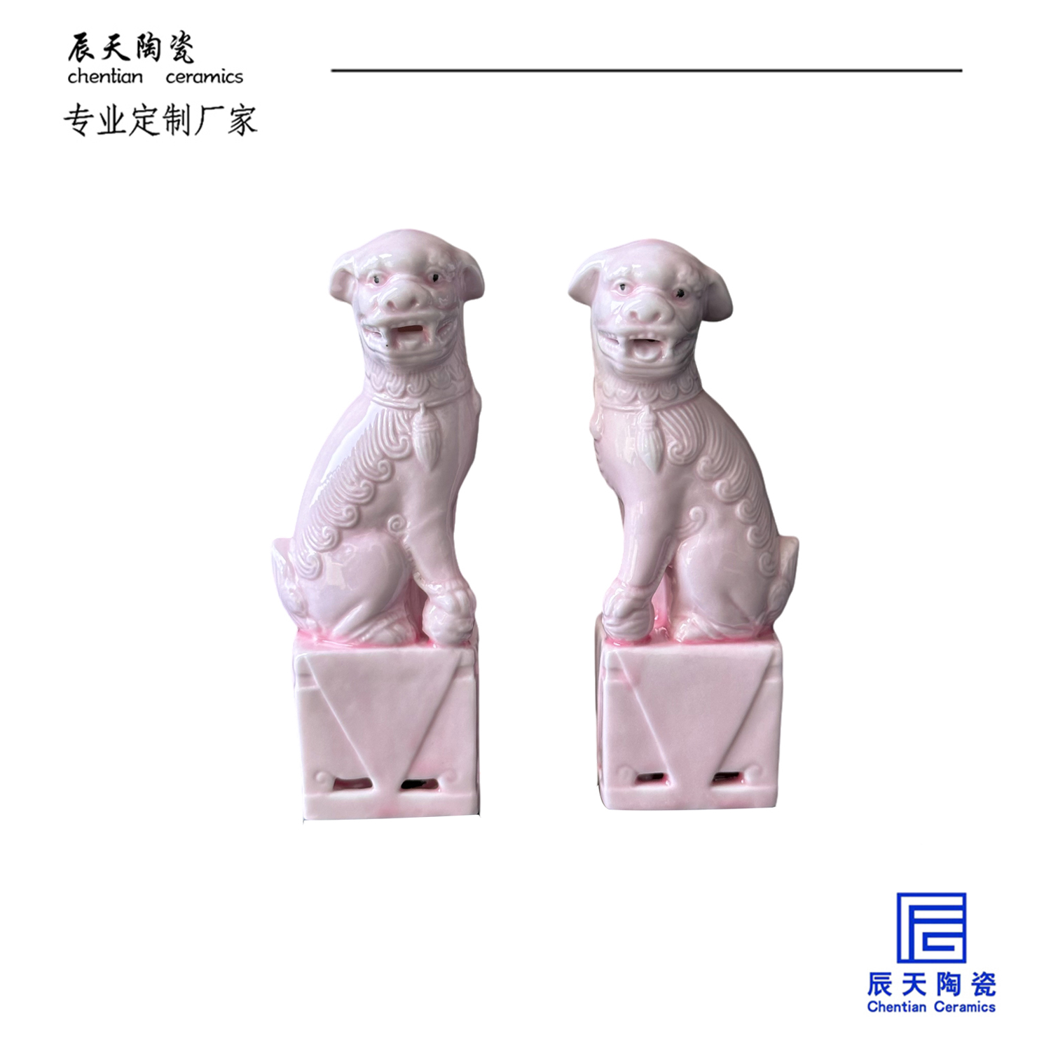 <b>客户定制 文创立体狮子狗陶瓷印章</b>